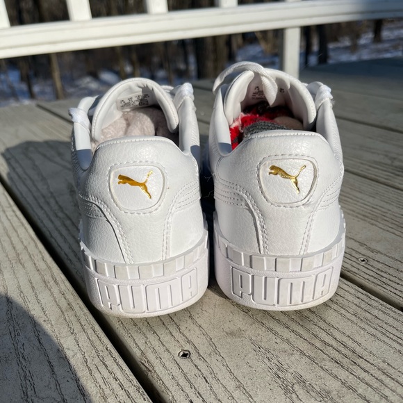 Puma Cali (White w/ Gold) Women’s Sneakers - Picture 2 of 5